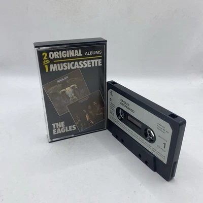 Eagles Hotel One Of These Nights/ Desperado 2 On 1 Cassette Tape Rare - Image 1 of 4