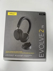 Jabra Evolve2 75 Bluetooth Ohraufliegende Kopfhörer, Schwarz - Bild 1 von 8