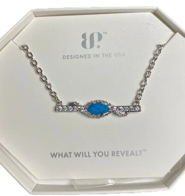 Paquete Pendientes y Collar Turquesa Magnesita Rodio Chapado BP Foto 1 de 4