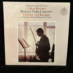 GIDON KREMER violin - BRAHMS Concerto - KARAJAN - ANGEL QUAD ST LP SHRINK - Picture 1 of 4