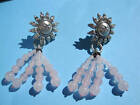 Tiffany & Co RARE 1995 Rose Quartz Sun Dangle Earrings!