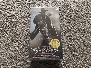 Wyatt Earp VHS 2 Tapes 1994 Kevin Costner Dennis Quaid Gene Hackman VG Cond - Picture 1 of 4