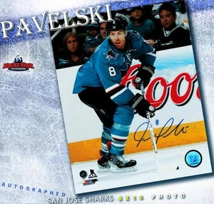 JOE PAVELSKI Signed San Jose Sharks 8 x 10 Photo - 70184 - Picture 1 of 2