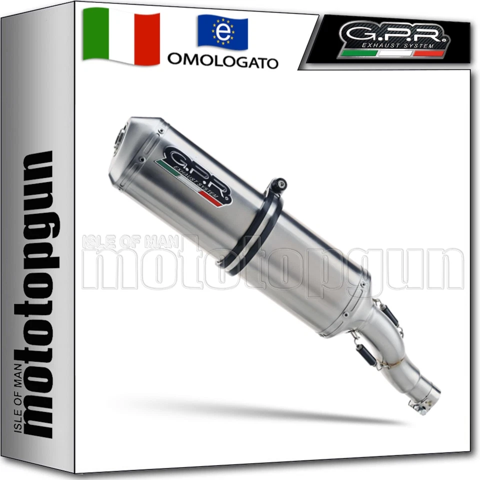 SILENZIATORE GPR HONDA TRANSALP XL 650 650 2000-2006 OMOLOGATO SATINOX H.84.SAT