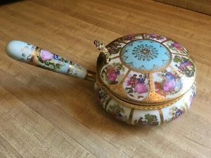 Gorgeous Porcelain Silent Butler with Courtship Panels Arnart Royal Vienna - Picture 1 of 8