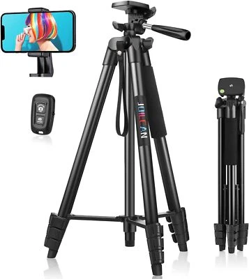 JOILCAN Phone Tripod for iPhone 63inch/161cm, Aluminum Extendable Mobile Stand - Image 1 of 4