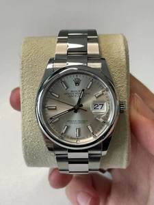 Rolex Datejust 36 126200 Datejust with Silver Stick Dial on Oyster - Picture 1 of 18