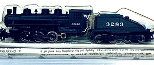 Bachman N-Scale Item NO. 50552  USRA 0-6-0 Switcher & Tender Santa Fe #3283 LN/B - Picture 1 of 4