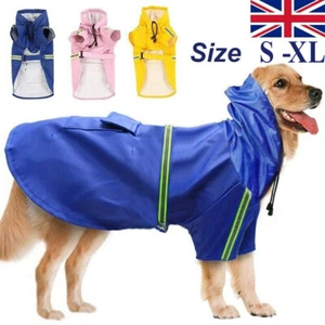 Abrigo de lluvia para perros chaqueta reflectante impermeable chaleco exterior impermeable impermeable impermeable impermeable Reino Unido - Imagen 1 de 12