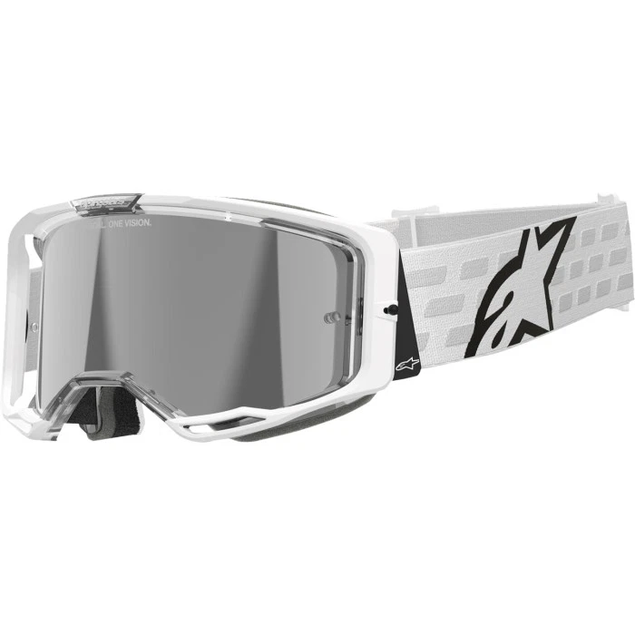 Gafas Alpinestars Vision 8 blancas con lente espejo plateada Foto 1 de 1