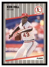 1989 Fleer Update #U-119 KEN HILL St. Louis Cardinals ~B1S
