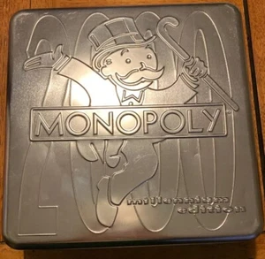 Monopoly 2000 Millenium Edition zweisprachig Englisch und Französisch Spiel Sammler Dose - Bild 1 von 12