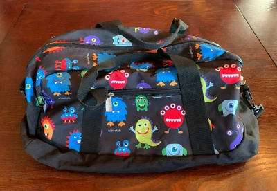Wildkin Monsters 行李袋随身包过夜肩带露营/度假 — 第 1/4 张图片