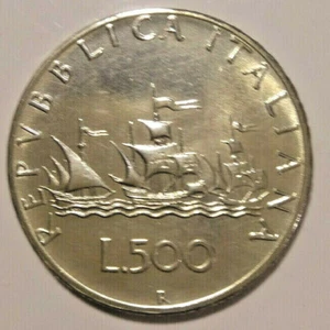 REP.ITALIANA - MONETA DA LIRE 500 ARGENTO - 1966 - FDC - CARAVELLE -  CENTENARIO - Foto 1 di 2