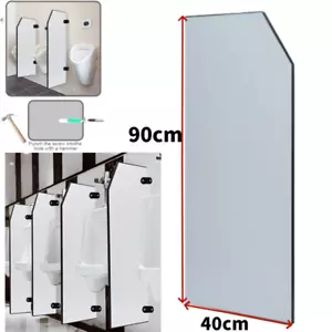 Urinal Trennwand Wandmontage Bidet Schamwand WC Sichtschutz Urinalwand90x40cm - Bild 1 von 21