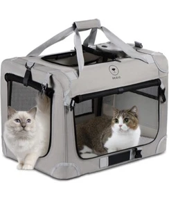 PEGIC Extra Large Cat Carrier for 2 Cats/Soft Sided Large Pet Carrier 24x16x16 - Picture 1 of 8