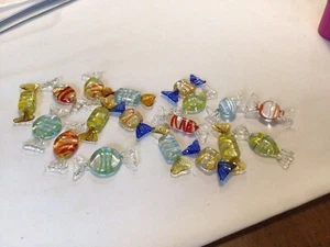 18 STÜCK MURANO GLAS BONBONS ALLE VERSCHIEDEN - Bild 1 von 2