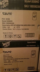 Wipe Out Fresh Scent Multi-Surface Wipes ~ 80 ct x 24 Full Case - Picture 1 of 5