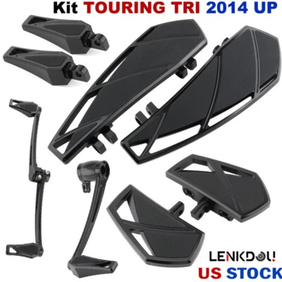 For Harley Phantom Floorboards Foot Pegs Shifter Levers Pegs Brake Pedal Touring - Image 1 of 4