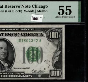 1928A $100 Federa Reserve Note Chicago Redeemable in Gold on Demand PMG 55 (AIJ) - Picture 1 of 4