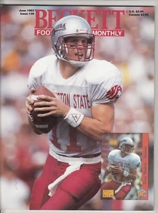1993 Beckett Football Magazine #39 - DREW BLEDSOE / REGGIE WHITE - Foto 1 di 2
