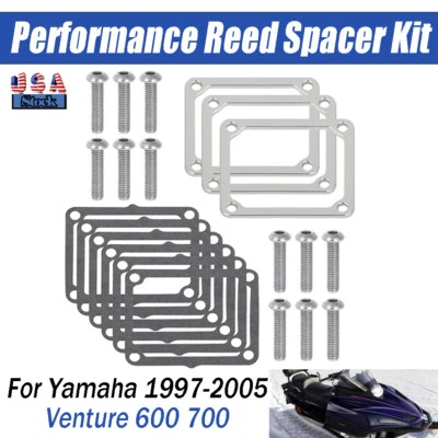 Performance Reed Spacer Set For Yamaha SRX SX Viper Vmax XTC Series Venture 600 - Image 1 of 4