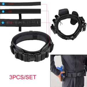 Tactical Molle Padded Patrol Battle Airsoft Hunting Sets Heavy Duty Holster Belt - Picture 1 of 11