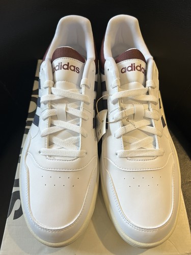 Adidas Scarpa da Basket Bassa Uomo Hoops 3.0 Bianca Shadow Navy e Rossa Taglia 13