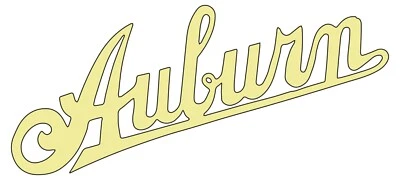 Auburn Radiator Script Brass Others:  Cadillac Studebaker Packard Thomas Flyer - Image 1 of 4