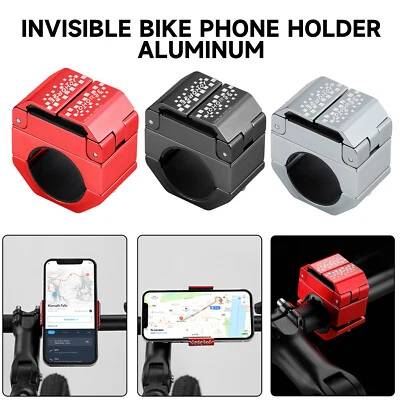 Aluminum Invisible Bike Phone Holder  MTB Road Bicycle Cell Phone Mount Stand - image 1 of 4