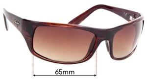 Lentes de repuesto para gafas de sol SFx para Maui Jim MJ202 Peahi - 65 mm de ancho - Imagen 1 de 31