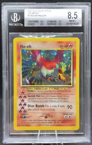 Pokemon BGS 8.5 Ho-oh Double Holo Error - Neo Revelation Unlimited 7/64 CLEAN! - Picture 1 of 2