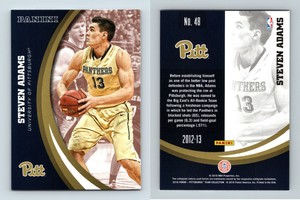 Steven Adams #48 Pittsburgh Panthers Collegiate 2016 Panini Trading Card