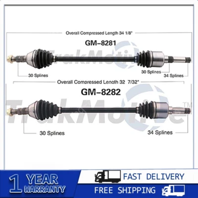 Para Cadillac SRX 2010~2011 2x eje trasero izquierdo trasero derecho TrakMotive CV Foto 1 de 4