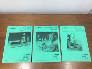 Mixed Lot of (3) - Metrohm Instruction Manual - Picture 1 of 5