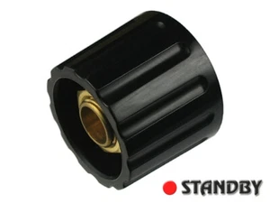 2pcs Classic collet knob 21 mm glossy black, ELMA 020-4420S, Shaft 6mm, ROHS - Imagen 1 de 3