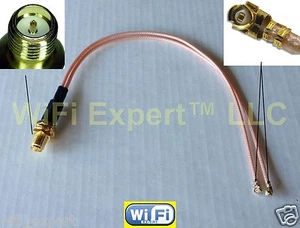 RPSMA female to Y type 2X U.FL IPX female Splitter Combiner cable pigtail RG178 - Picture 1 of 4