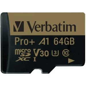 Verbatim 70002 64 GB Pro Plus 666X microSDXC™ Memory Card with Adapter - Picture 1 of 3