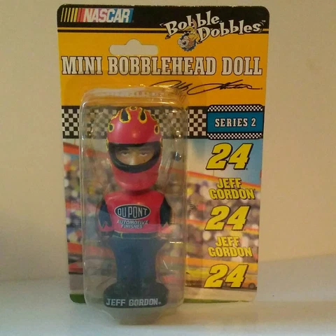 Jeff Gordon #24 NASCAR Bobble Dobbles Mini Bobblehead Doll Figure Series 2003 Cover