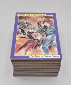 Set of 110 ea 1992 CRIME AND PUNISHMENT Trading Cards, Sirhan/Manson/Hearst - Picture 1 of 10