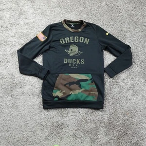 Nike Oregon Ducks USA Camo Crewneck Sweater Mens Small On Field - Picture 1 of 8