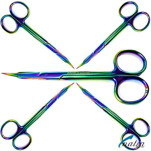 Goldman Fox Scissors 5x Curved Tip 5'' Dental surgical Micro shears 13cm - Picture 1 of 4