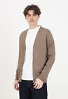 SELECTED HOMME Mens Cardigan Beige with Button Spring Summer