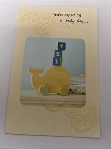 American greetings congratulations on your expecting baby boy retail value... - Picture 1 of 3