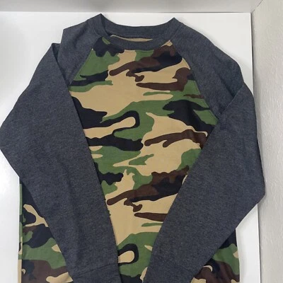 Camiseta de manga larga camuflada Faded Glory para niños talla XL 14/16 Foto 1 de 4
