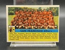 1956 TOPPS #26 SAN FRANCISCO 49ers Team Card