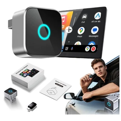 For Ottocast Mini Cube 3.0 Wireless Carplay & Android Auto Adapter Plug & Play