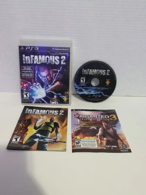 inFamous 2 Sony PlayStation 3 PS3 2011 Complete CIB With Manual & UNUSED CODE - Image 1 of 4