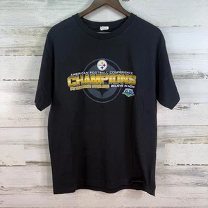 NFL 2009 Pittsburgh Steelers Super Bowl 43 Campeones NFL EQUIPO ROPA CAMISETA L - Imagen 1 de 7