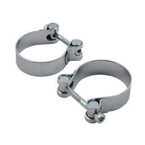 Clamp Für 44 Mm Auspuffendrohre Cafe Racer Vintage Custom - Picture 1 of 1